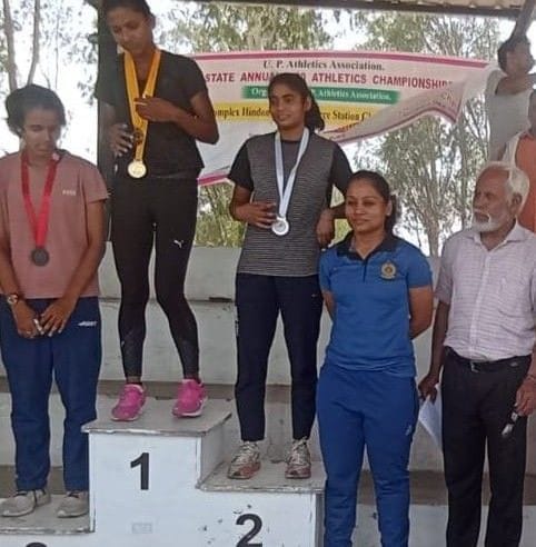 Lovely won silver medal in UP State Athletics Championship
