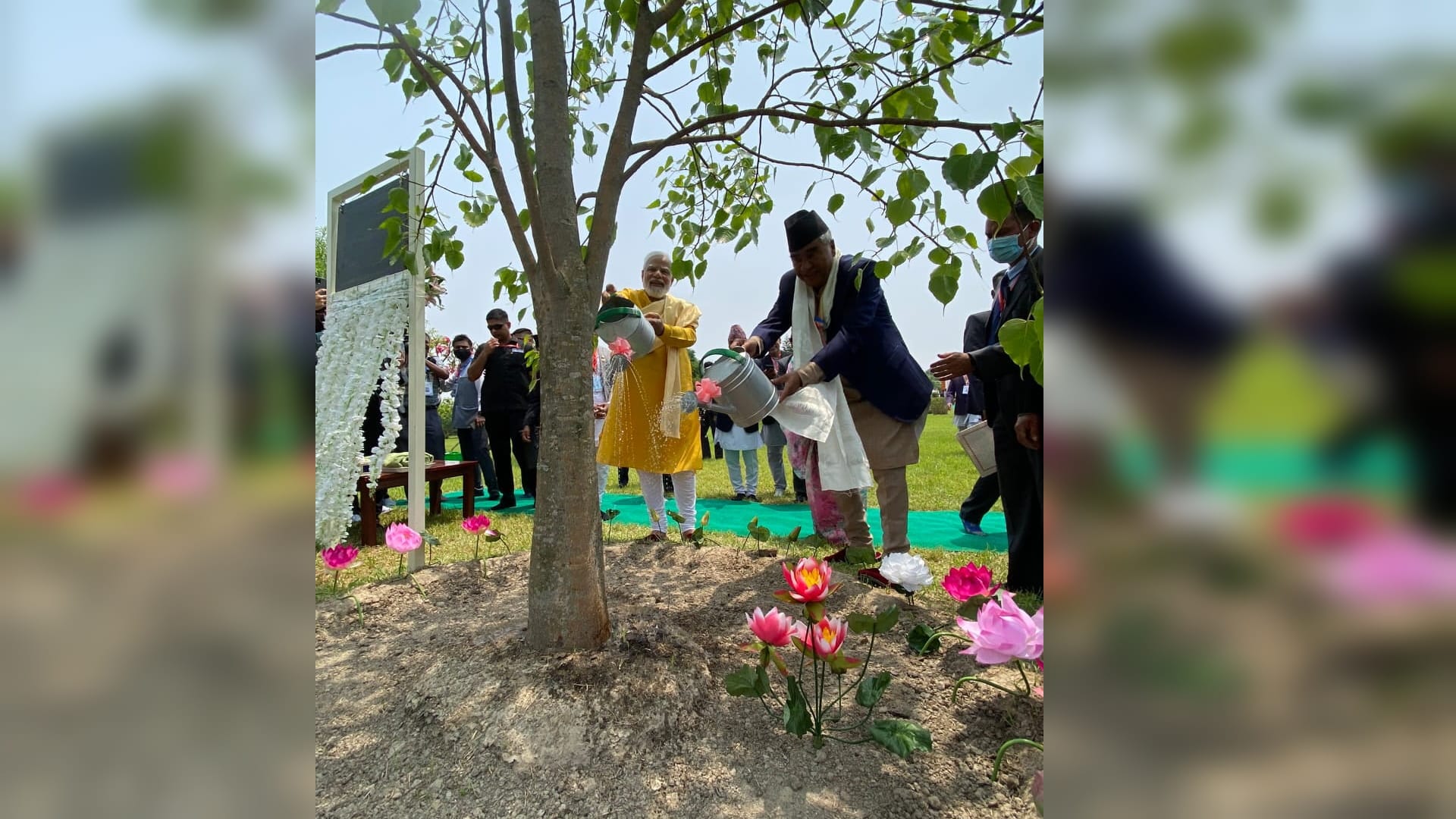 PM Modi reached Lumbini and had darshan of Mahamaya Devi