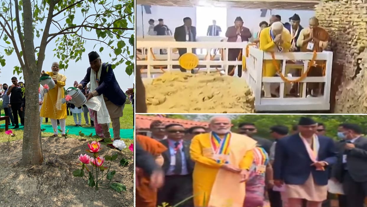 PM Modi reached Lumbini and had darshan of Mahamaya Devi