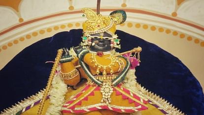 Thakurji will give darshan sitting on the silver moon