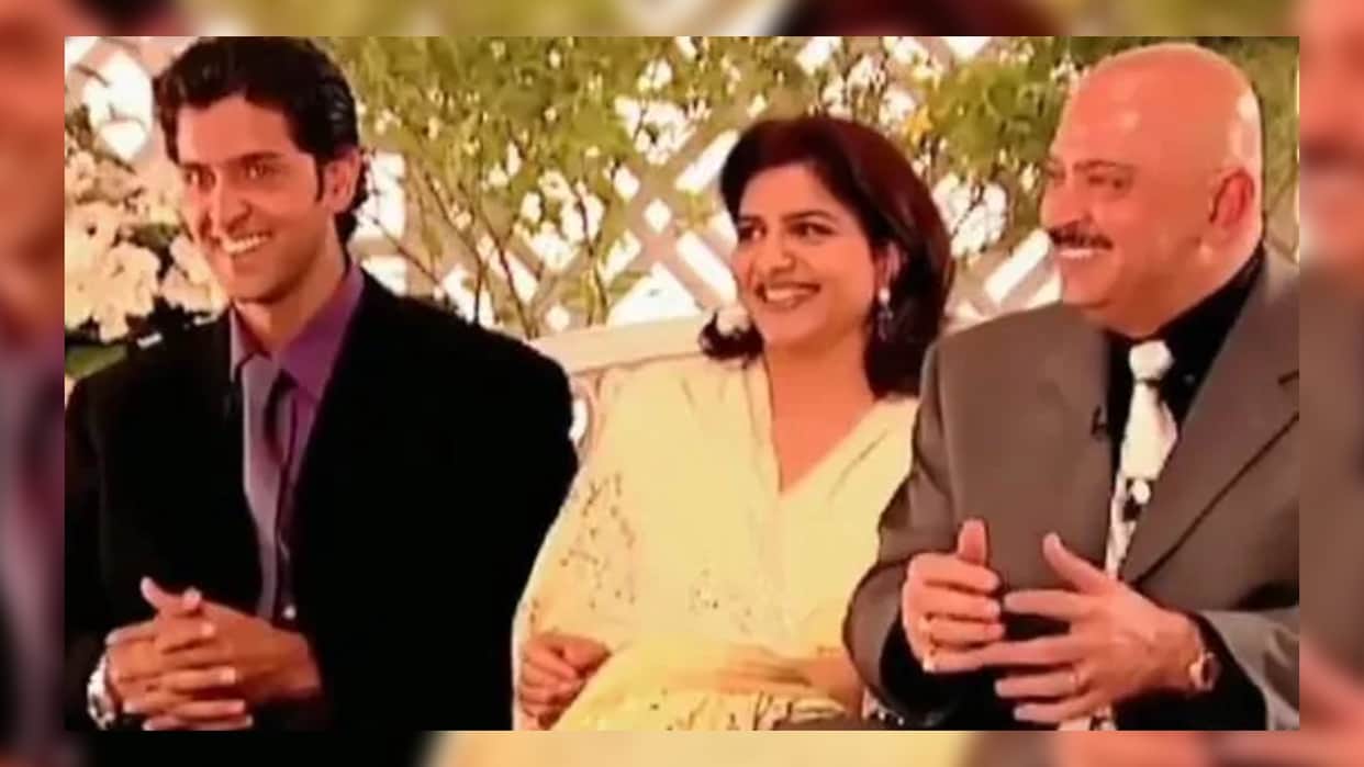 When Rakesh Roshan said in the show - Hey I forgot to wear the wig, Hrithik gave a funny reaction after watching the old video