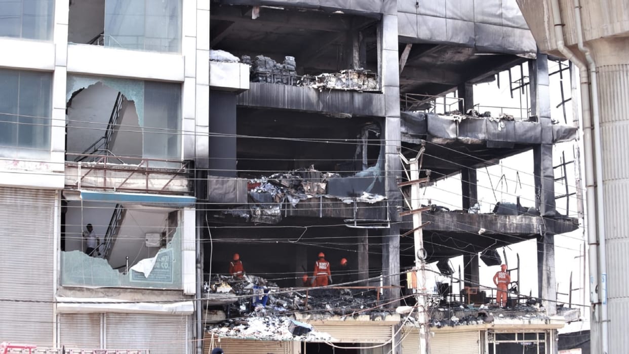 Three officers of North Municipal Corporation suspended in Delhi s Mundka fire case