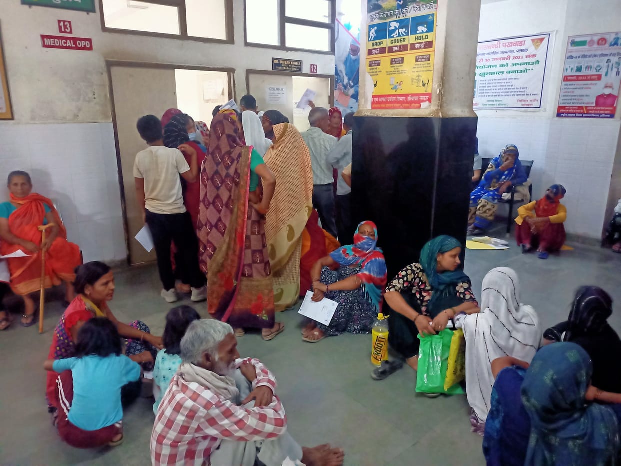 How are people treated...the health center itself is sick,