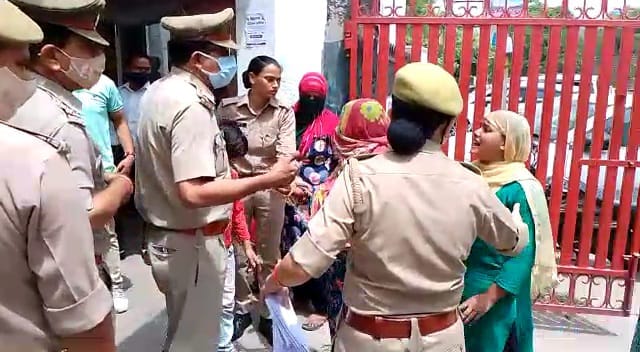 Four women tried to immolate themselves at the SP office
