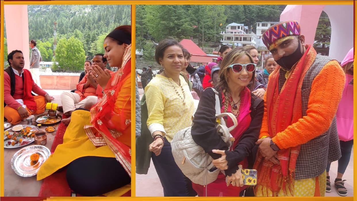 Couple living in Panama influenced by Hindu culture got married in Uttarkashi