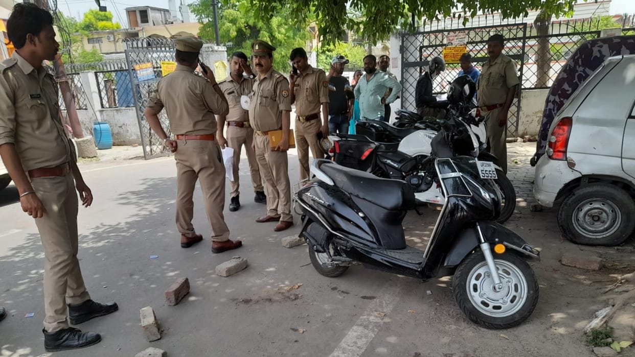 attack on a businessman in Manak nagar in Lucknow.