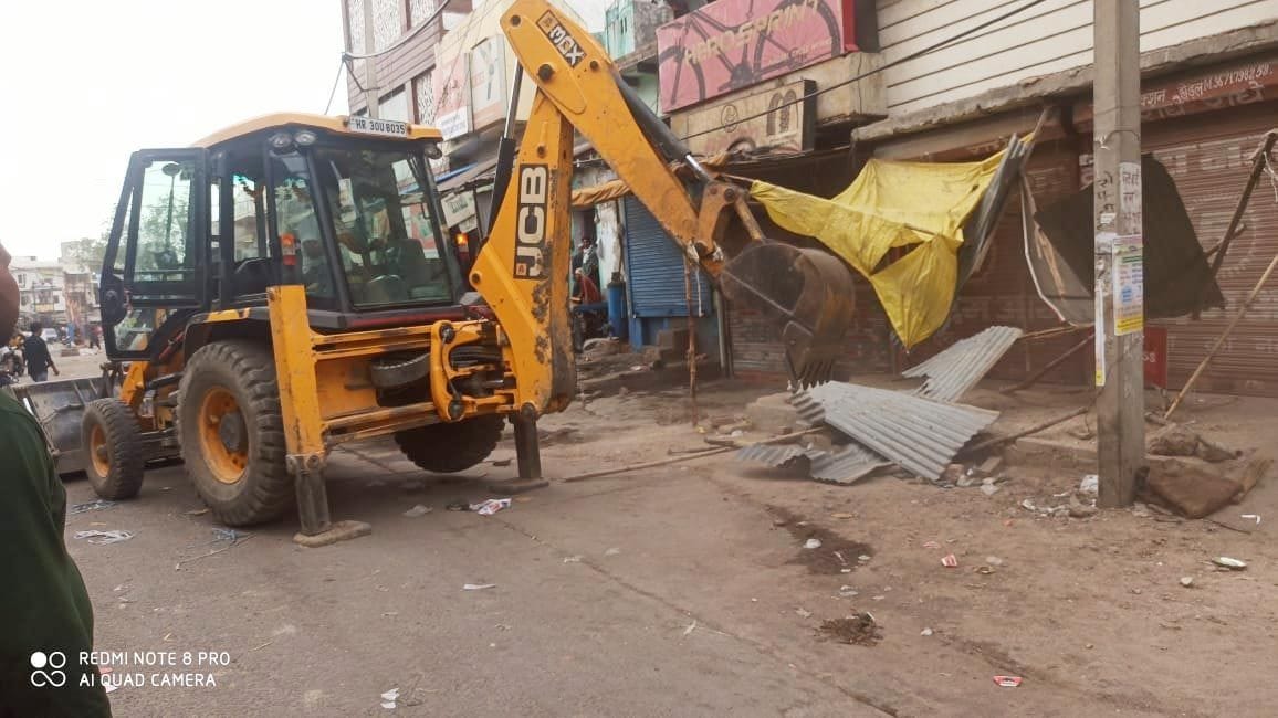 Council removed encroachment from markets