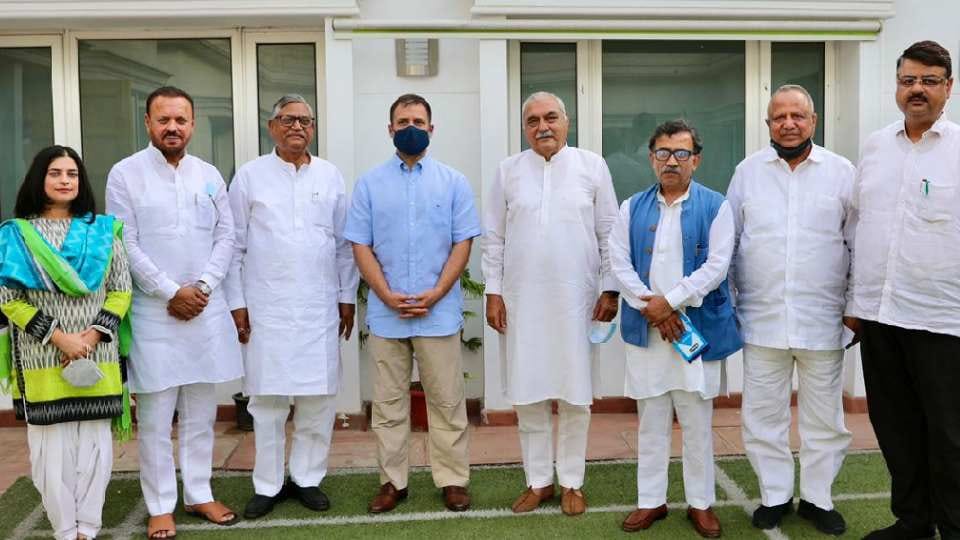 Haryana Congress leaders meet Rahul Gandhi