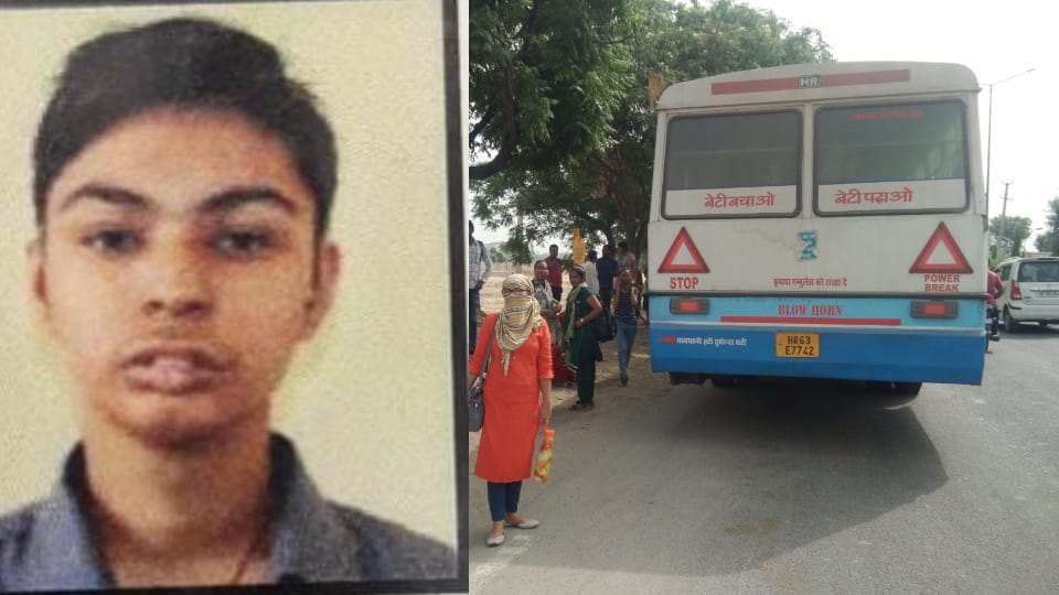 Student alighting from moving roadways bus died in Sonipat