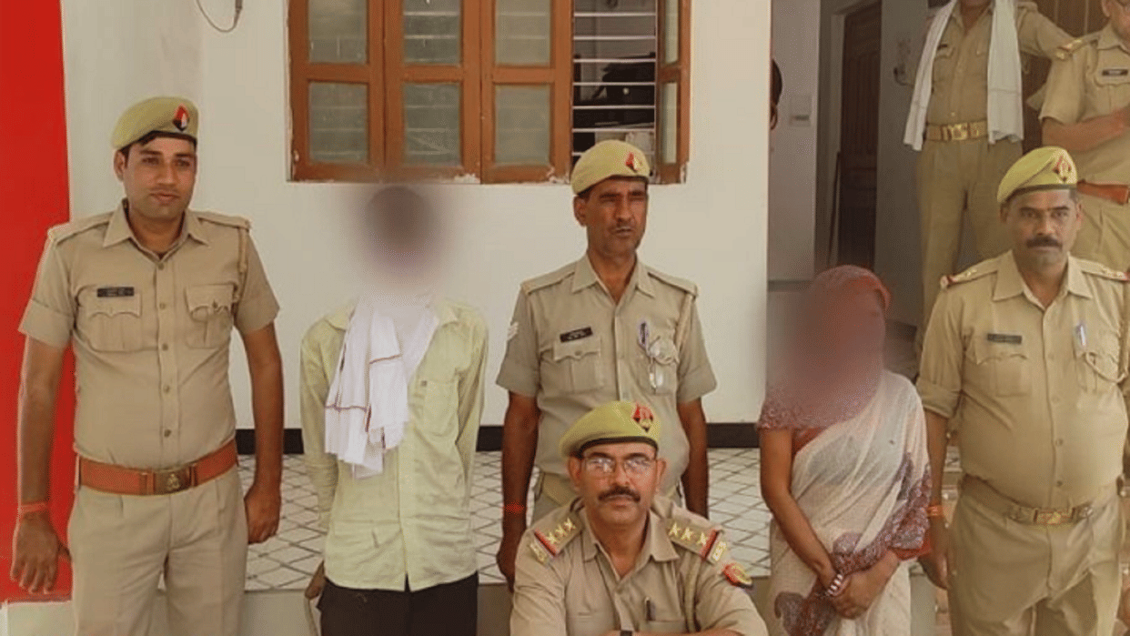Jhansi The husband was murdered by the wife at the hands of the lover was murdered due to illicit relations