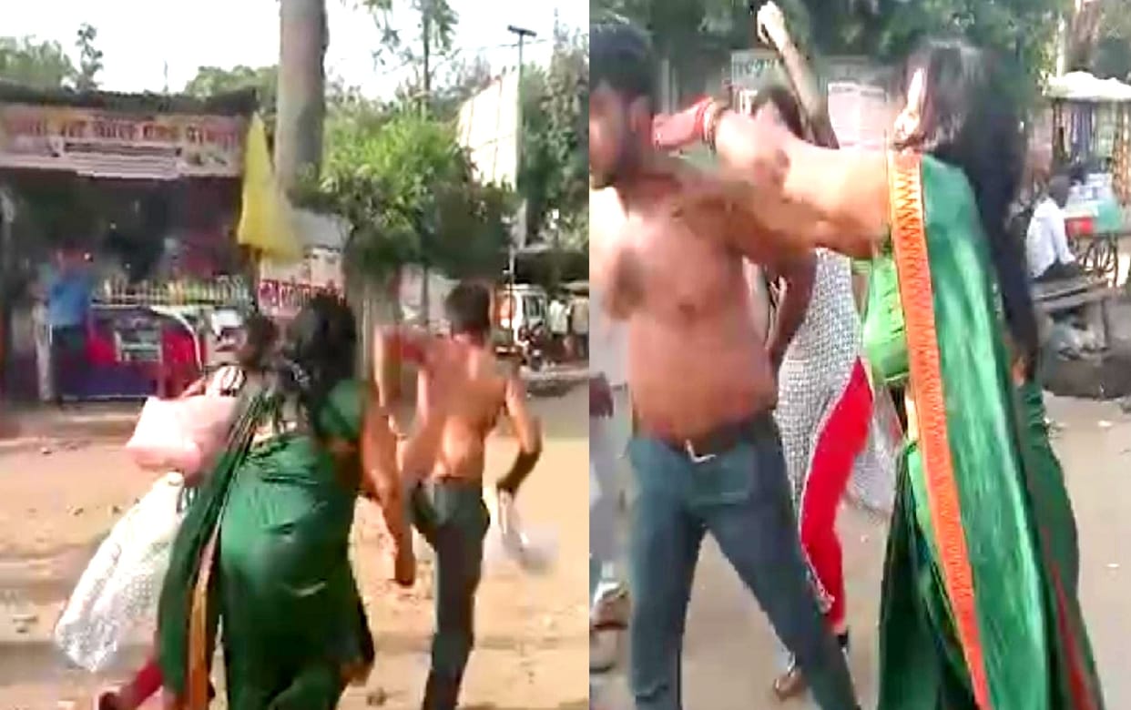 Bus driver who molested in Kannauj was publicly thrashed, police reached the spot