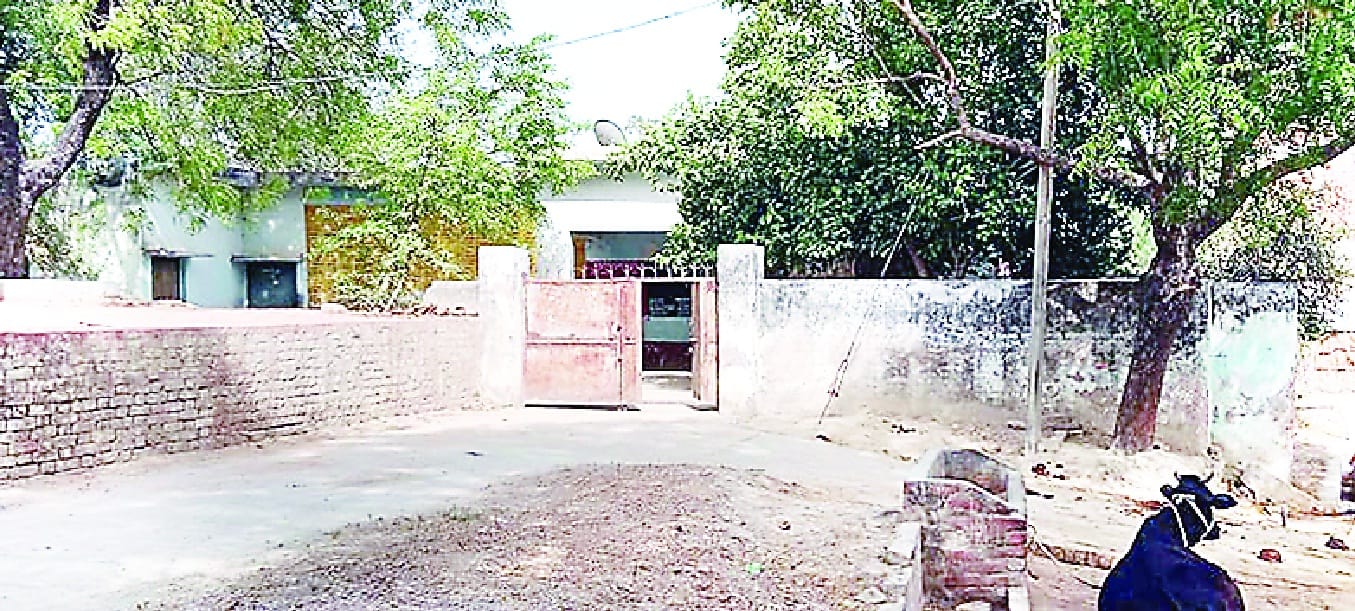 Even today the infamous Vikas Dubey's lock on the Bikru Panchayat Secretariat