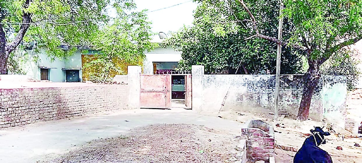 Even today the infamous Vikas Dubey's lock on the Bikru Panchayat Secretariat