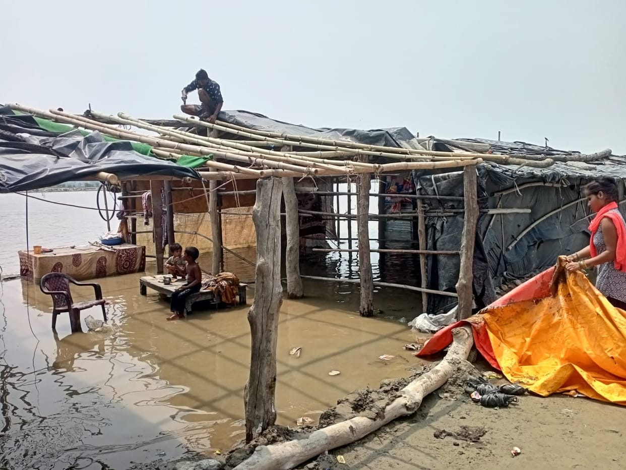 Flood in Sharada River Tanakpur