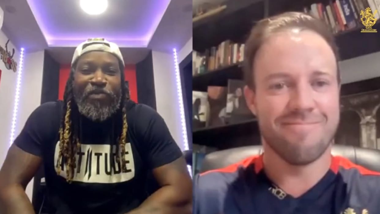 Chris Gayle and Ab de villiers inducted into royal challengers bangalore hall of fame