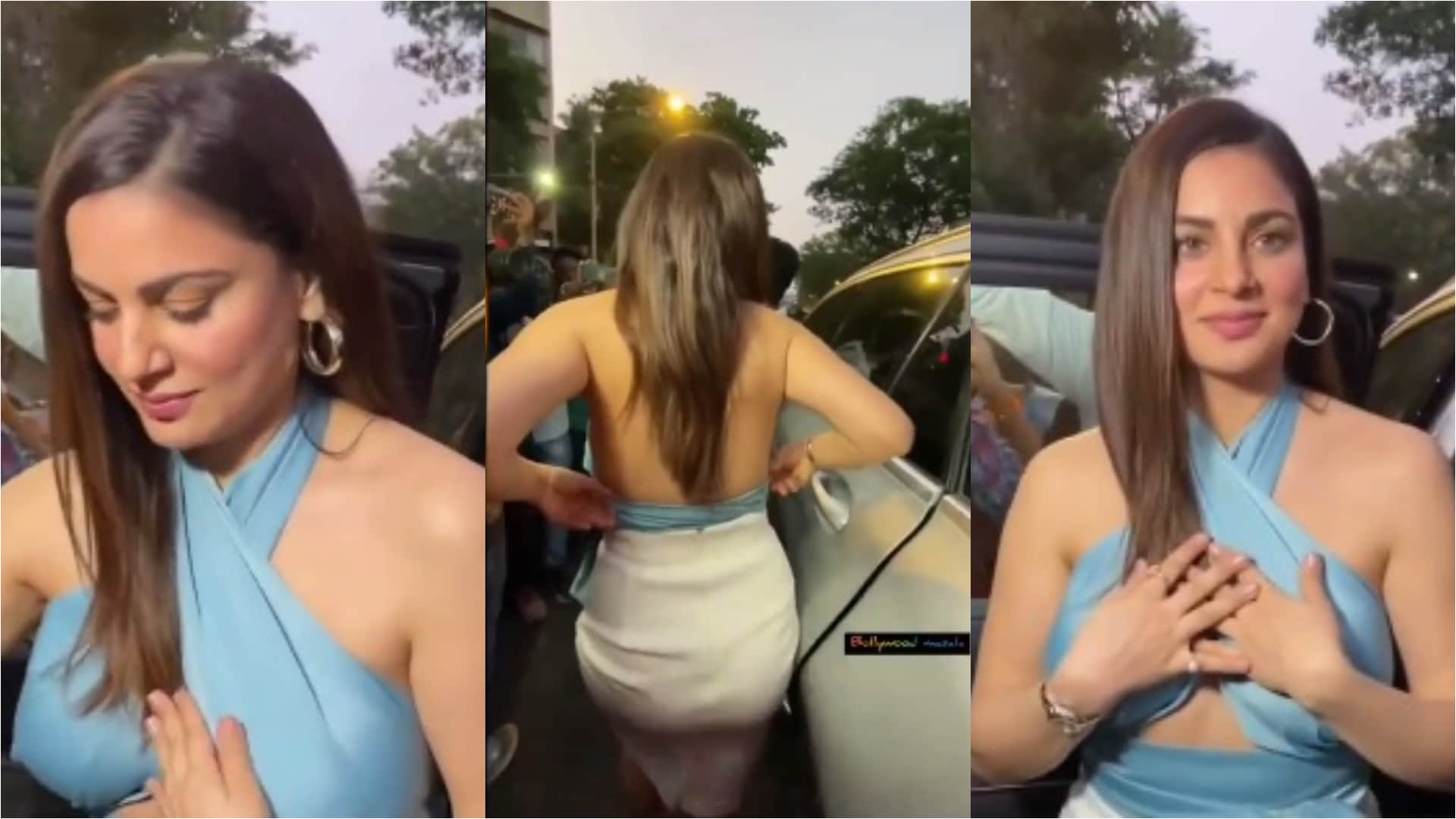 shraddha arya oops moment in bold dress from dheeraj dhoopar wife vinny baby shower