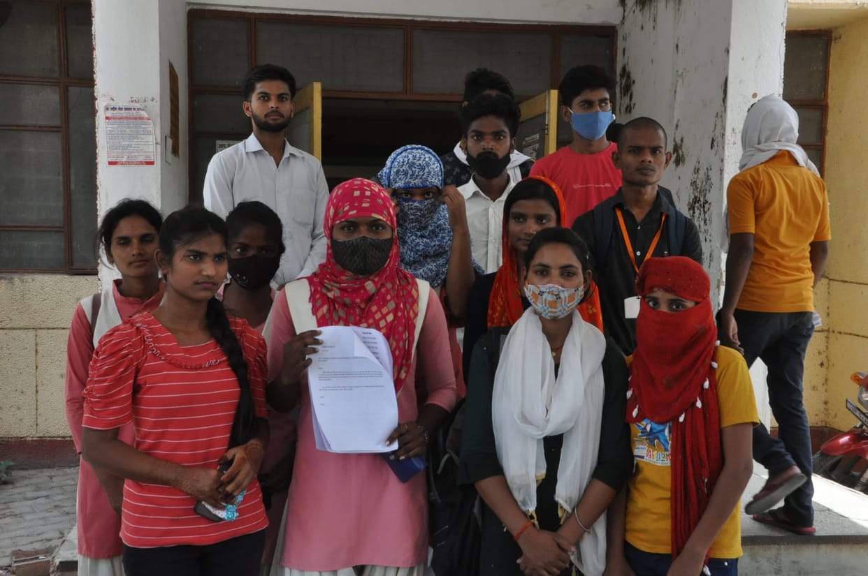 Memorandum submitted to DM for deprived students of the scheme