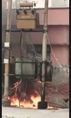 Hathras: Fire broke out in transformer with explosion