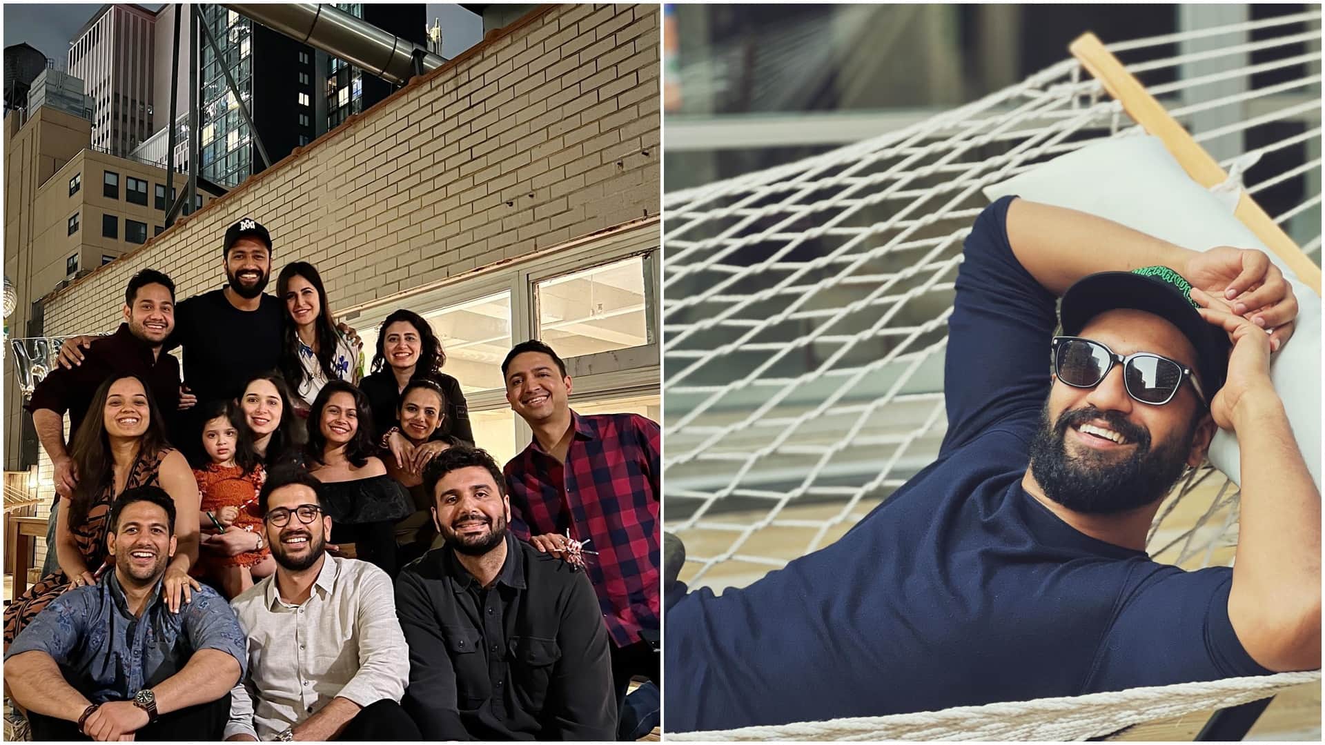 Vicky Kaushal celebrated his 35th birthday in new york with her wife katrina kaif and friends shared photos and videos on internet