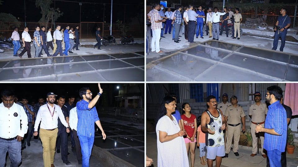 Maharashtra Minister Aaditya Thackeray night round of Mumbai