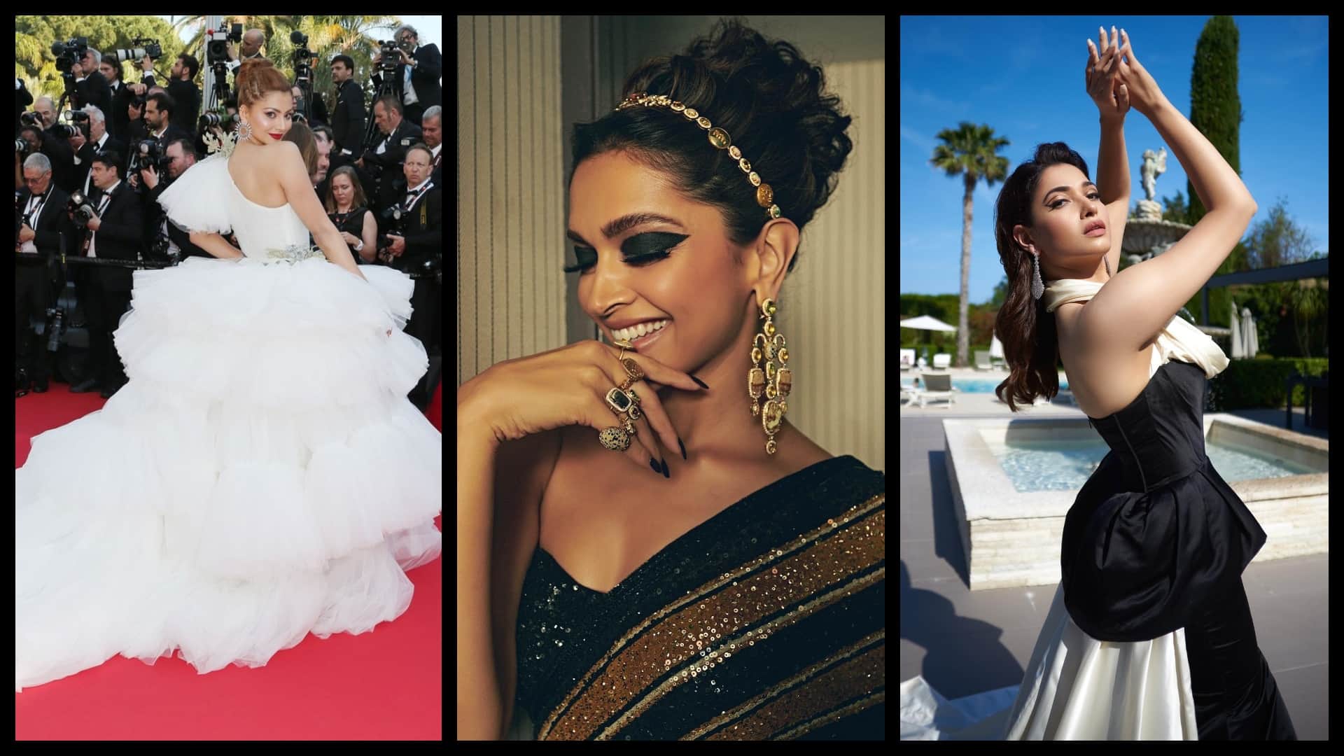 deepika padukone tamannaah bhatia pooja hegde urvashi rautela dance the ghoomar at cannes 2022