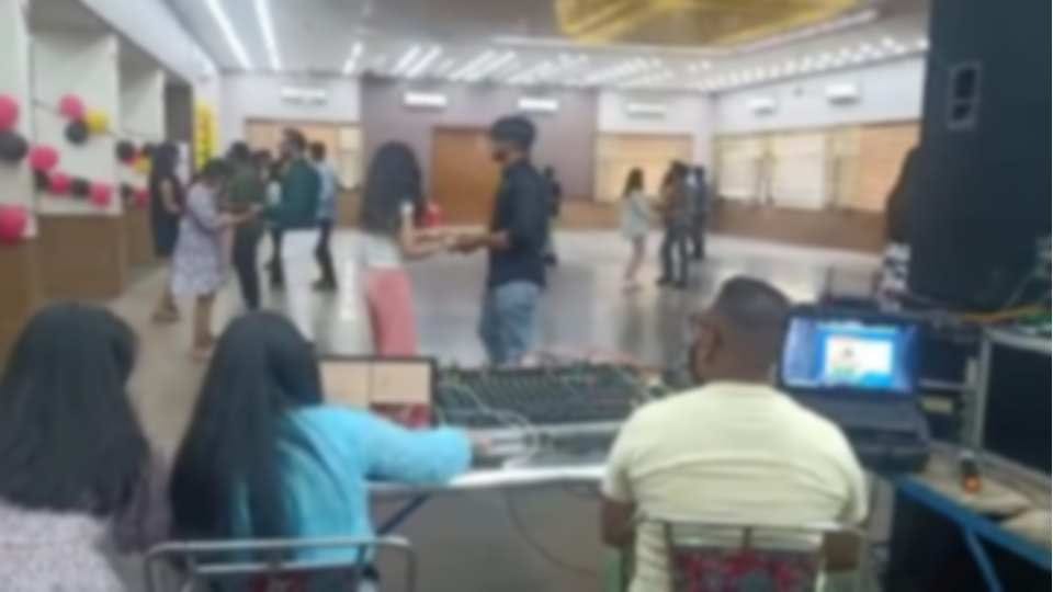 Dance was being held at community center instead of health camp