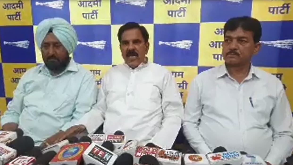 AAP leader Harsh Dev Singh press conference in Jammu target bjp govt on security and also condemned target killings in kashmir