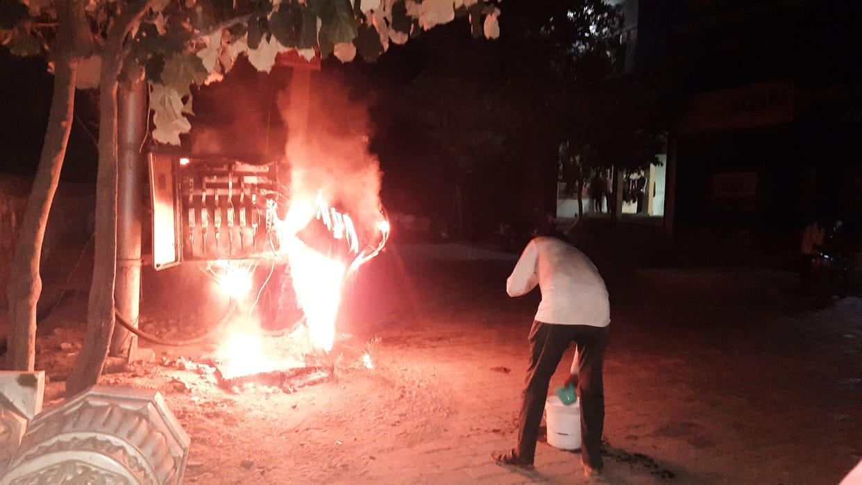 Hathras: Fire in transformer due to short circuit, power failure