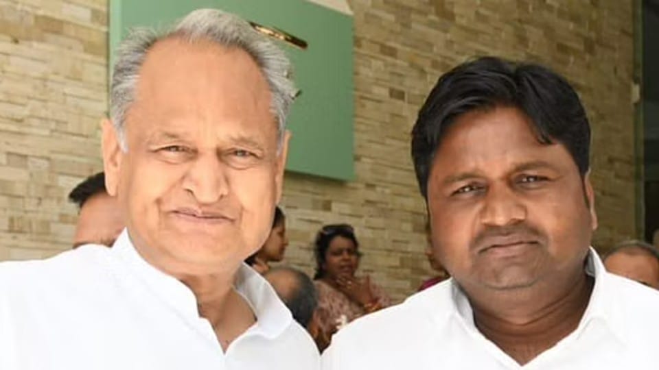 Rajasthan Congress MLA Ganesh Ghoghra resigns CM Ashok Gehlot Sonia Gandhi Rahul Gandhi