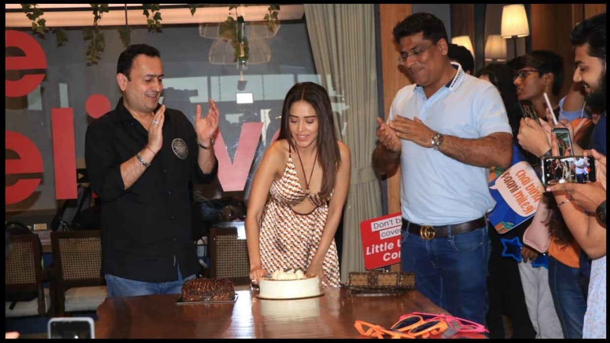 Happy Birthday Nushrratt Bharuccha: Actress Celebrated her special day with Janhit Mein Jaari Team, Media And Fans
