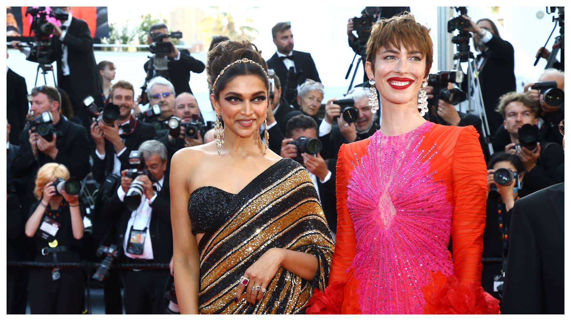 Deepika Padukone Cannes 2022 Look: Actress Getting Trolled for her makeup, netizens says desi Julia Fox