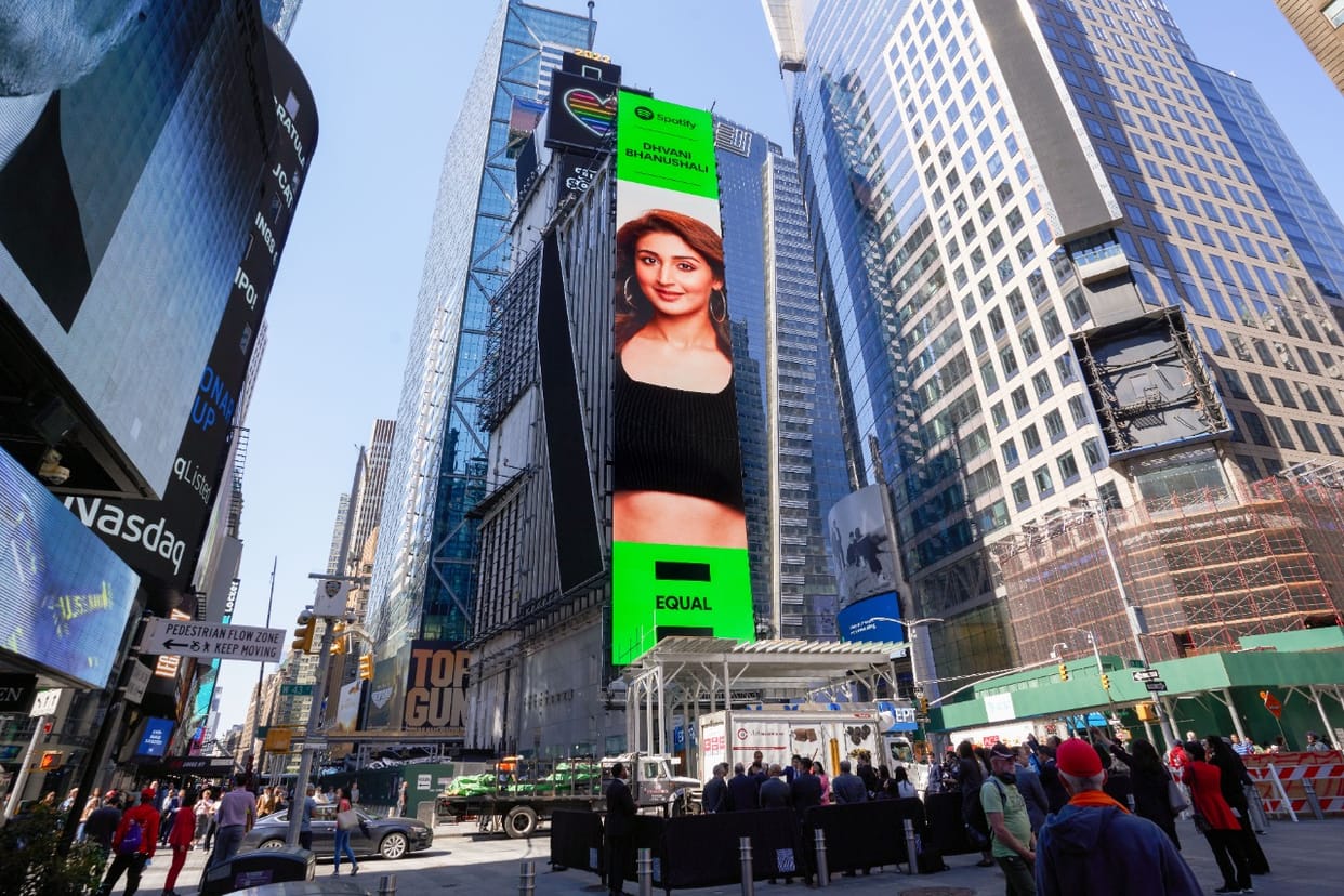 Dhvani Bhanushali makes India proud she gets featured on New York Times Square billboard