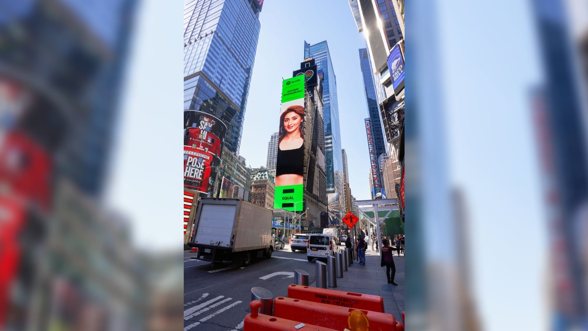 Dhvani Bhanushali makes India proud she gets featured on New York Times Square billboard
