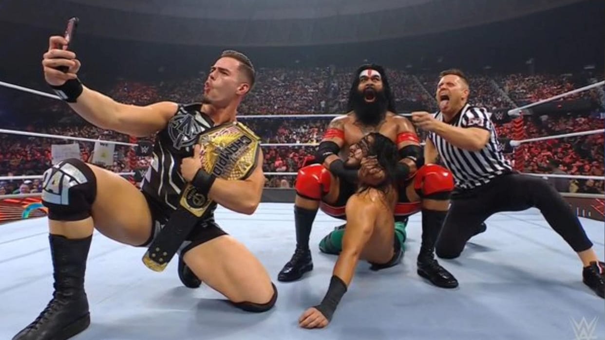 Veer mahan wins Against Pakistani werstler Mustafa Ali in WWE Match re mysterio takes revenge