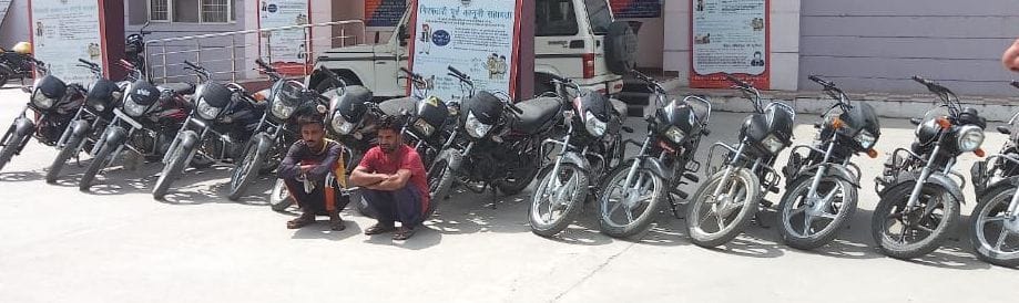 Two accused arrested, 13 bikes found