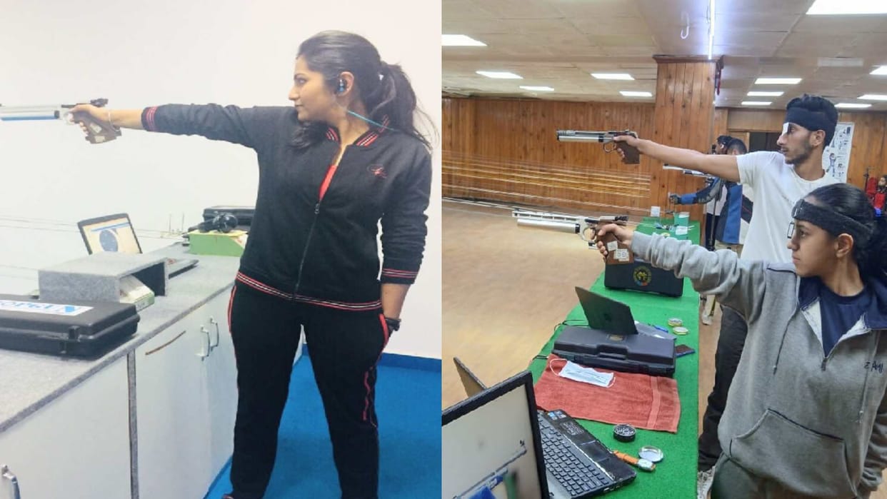 Arshiya ojha of Shimla won silver and bronze medals without training