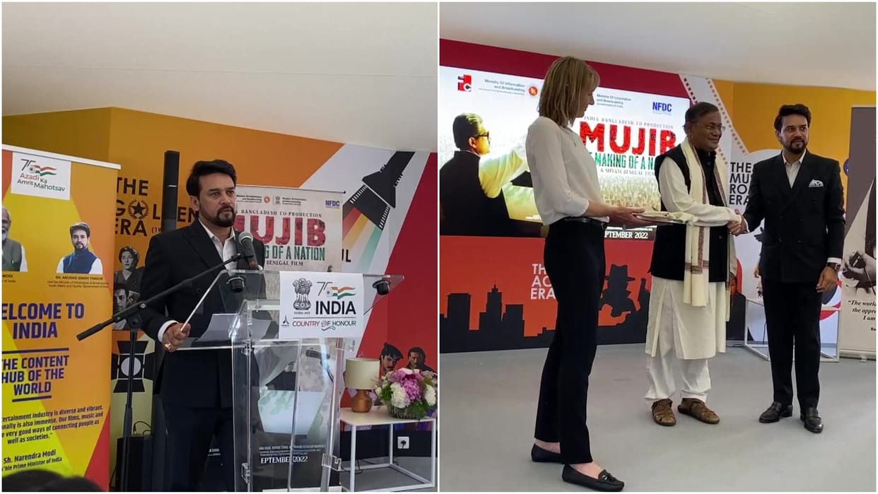 Anurag Thakur Attends The Trailer Launch of Mujib the Making of a Nation biopic on Bangladesh founder at Cannes 2022