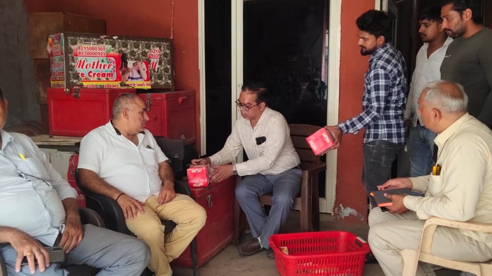 team of CM Flying Karnal raided an ice and ice cream manufacturing factory located in Panipat