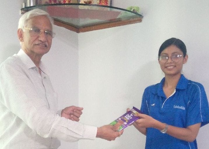 Janvi got 14th position in NIFT