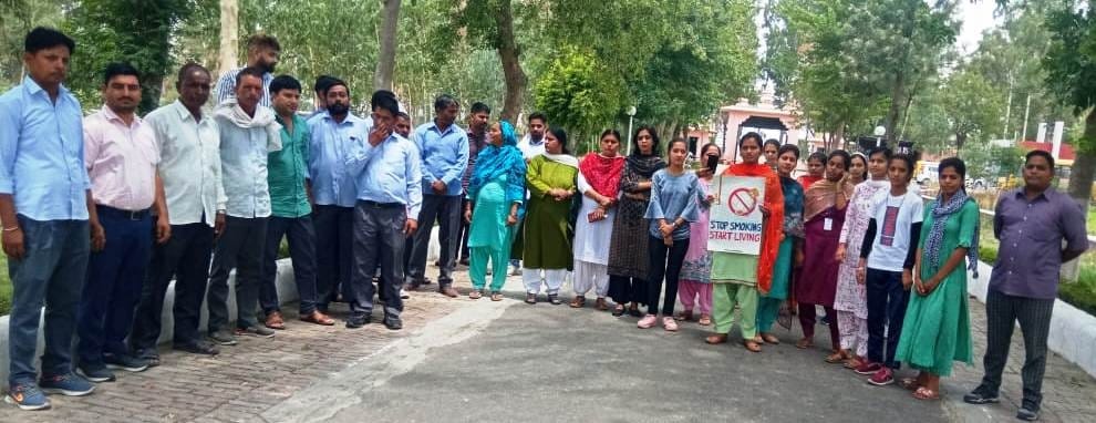 Girls told about the harm of tobacco, Kurukshetra
