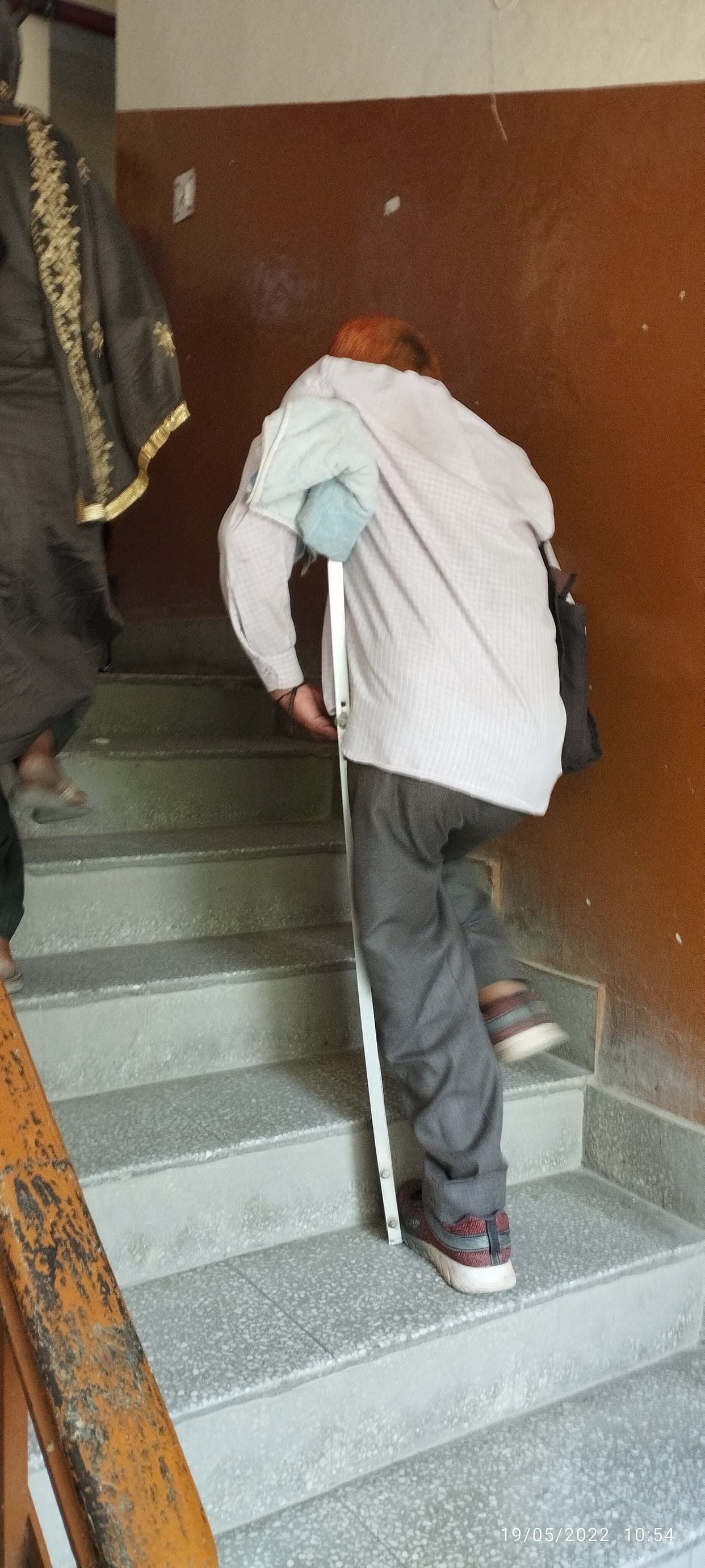Hospital lift damaged, disabled and patient forced to climb four floors