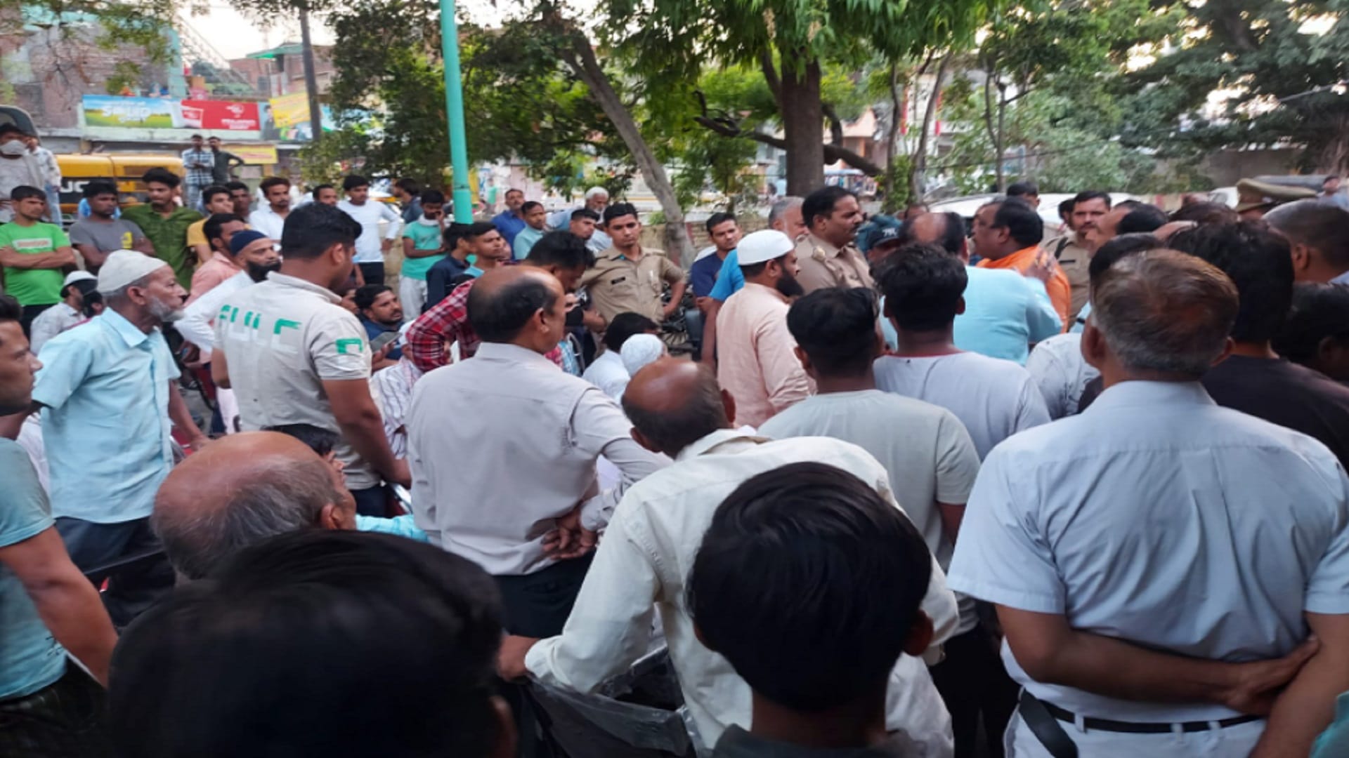 Meerut News: dispute over well worship in front of a mosque in Meerut city see photos