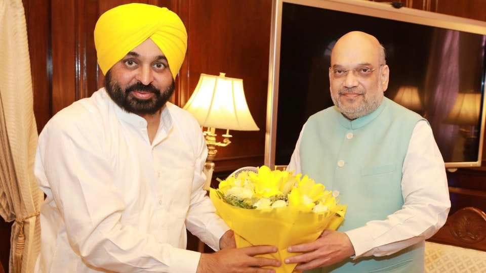 Punjab CM Bhagwant Mann met Union Home Minister Amit Shah in Delhi