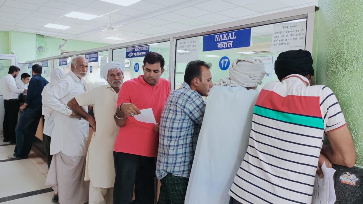 49 applications came for registry in tehsil office of Sirsa