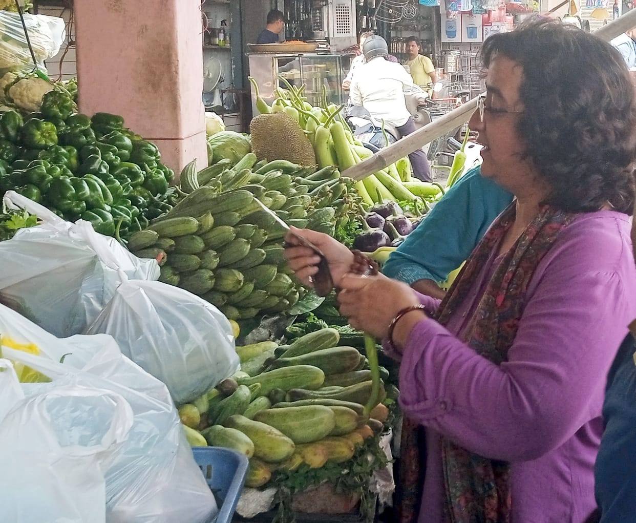 The prices of vegetables are getting tripled in reaching the plate from the farm