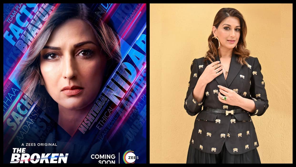 The Broken News actress sonali bendre shares her first look from the film