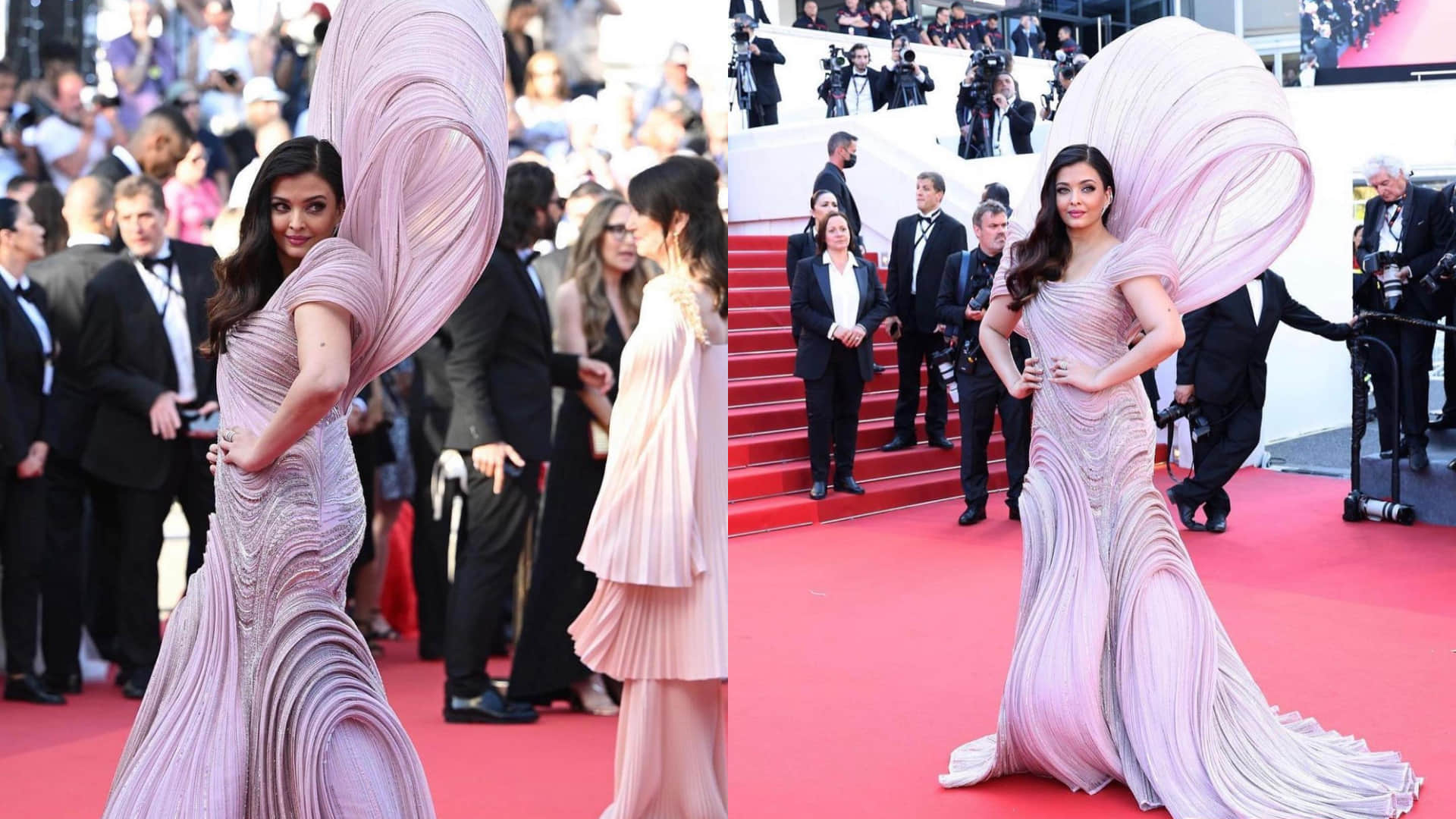aishwarya rai choose desi designer gaurav gupta for glam look in third day of cannes red carpet