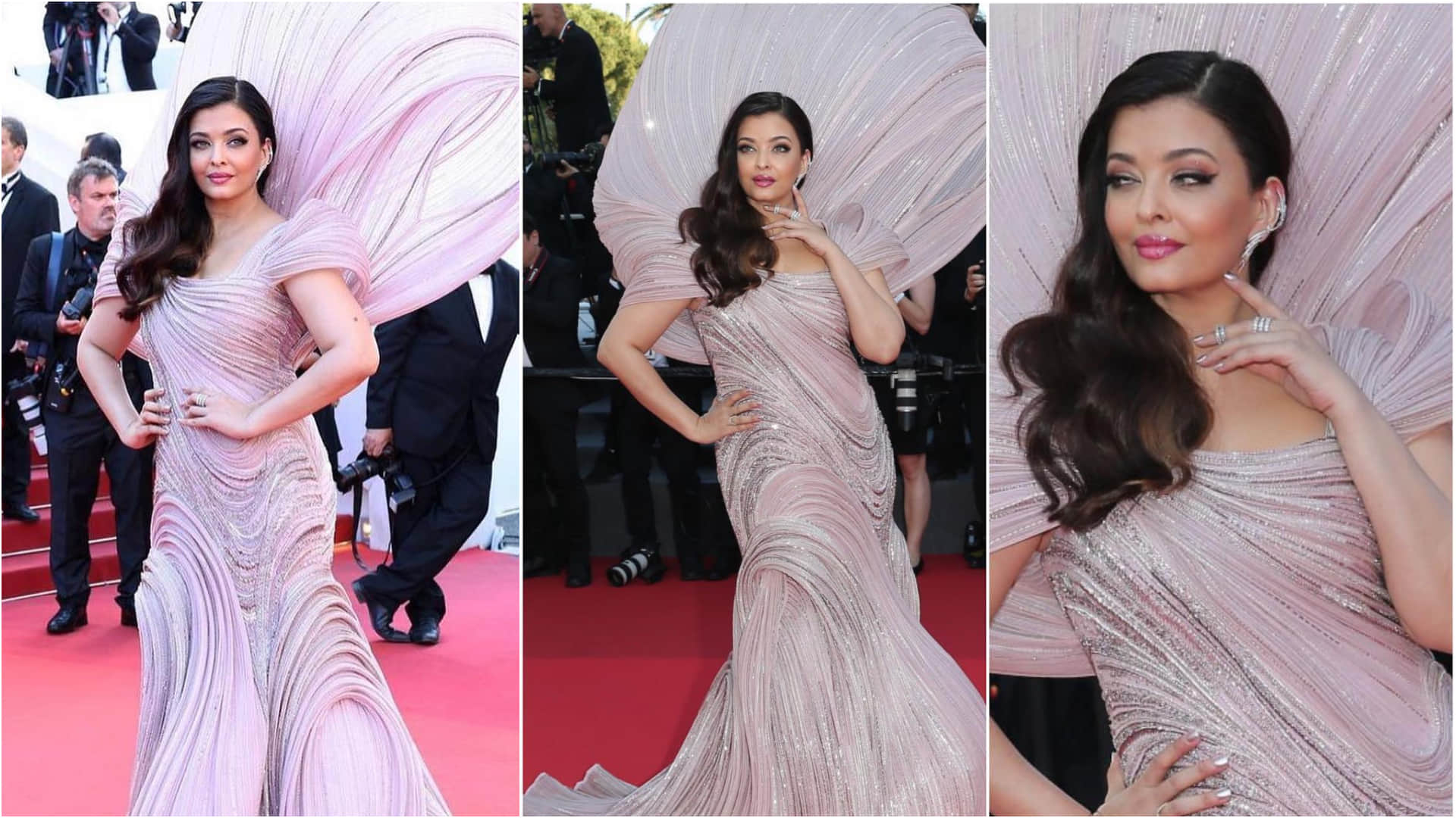 aishwarya rai choose desi designer gaurav gupta for glam look in third day of cannes red carpet