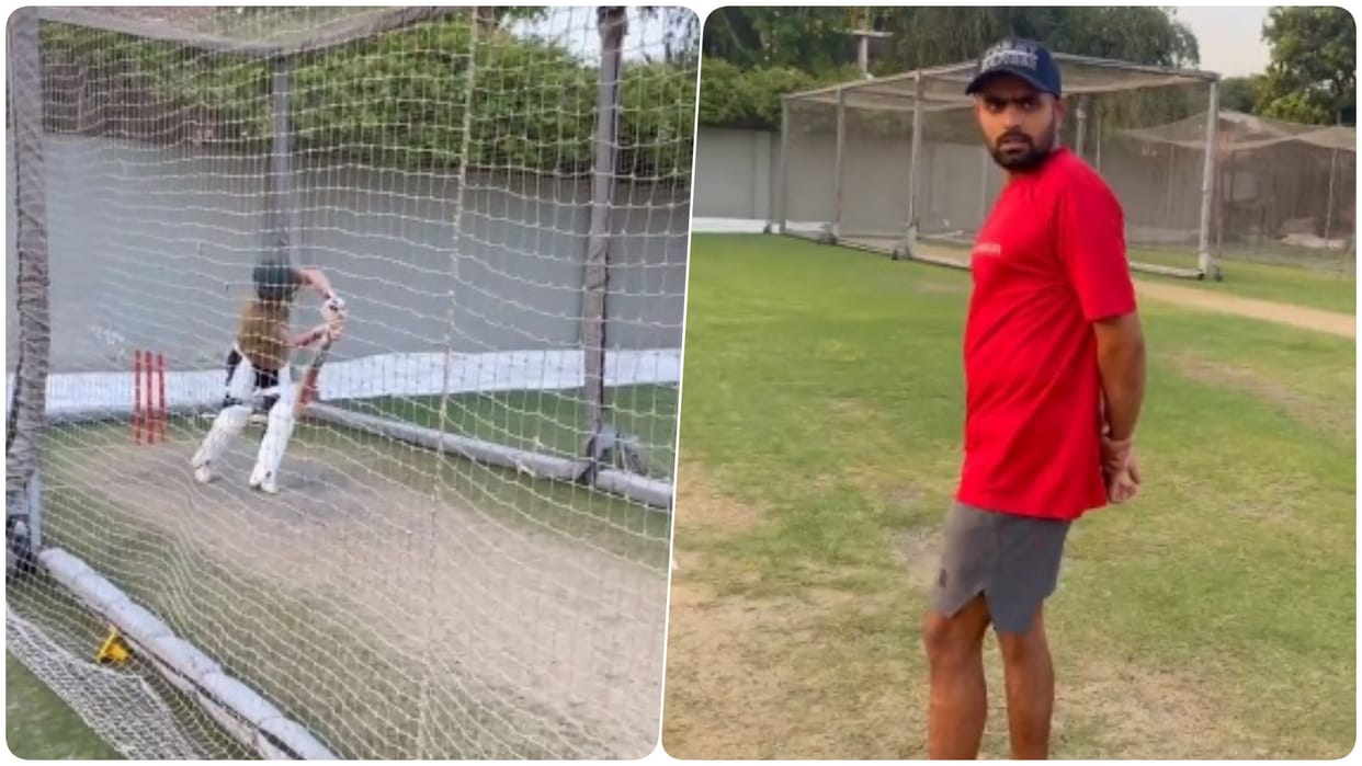 PCB reacted after Captain Babar Azam brings brother to net practice, viral video causes stir