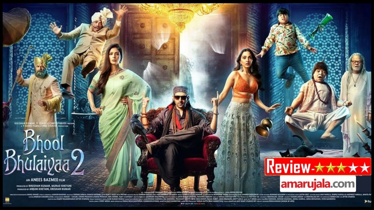 Bhool Bhulaiyaa 2 Movie Review and Rating in Hindi Kartik Aaryan Kiara Advani Tabu Anees Bazmee